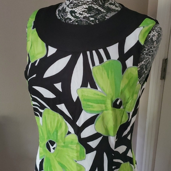 Kim Rogers bold print sleeveless dress, size 8 - Picture 2 of 3